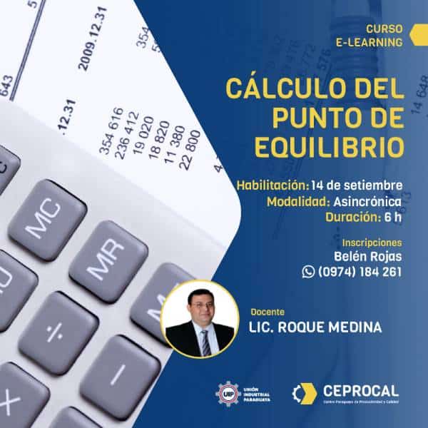 CALCULO DEL PUNTO DE EQUILIBRIO